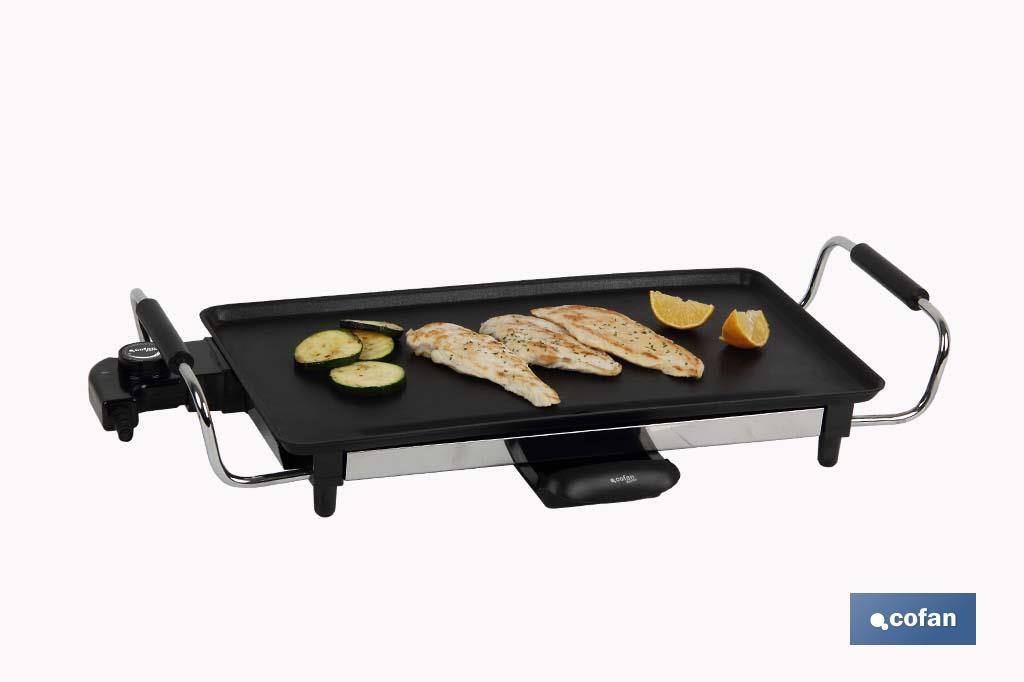 PLANCHA DE ASAR ELECTRICA 2000W 45x25x7 cm